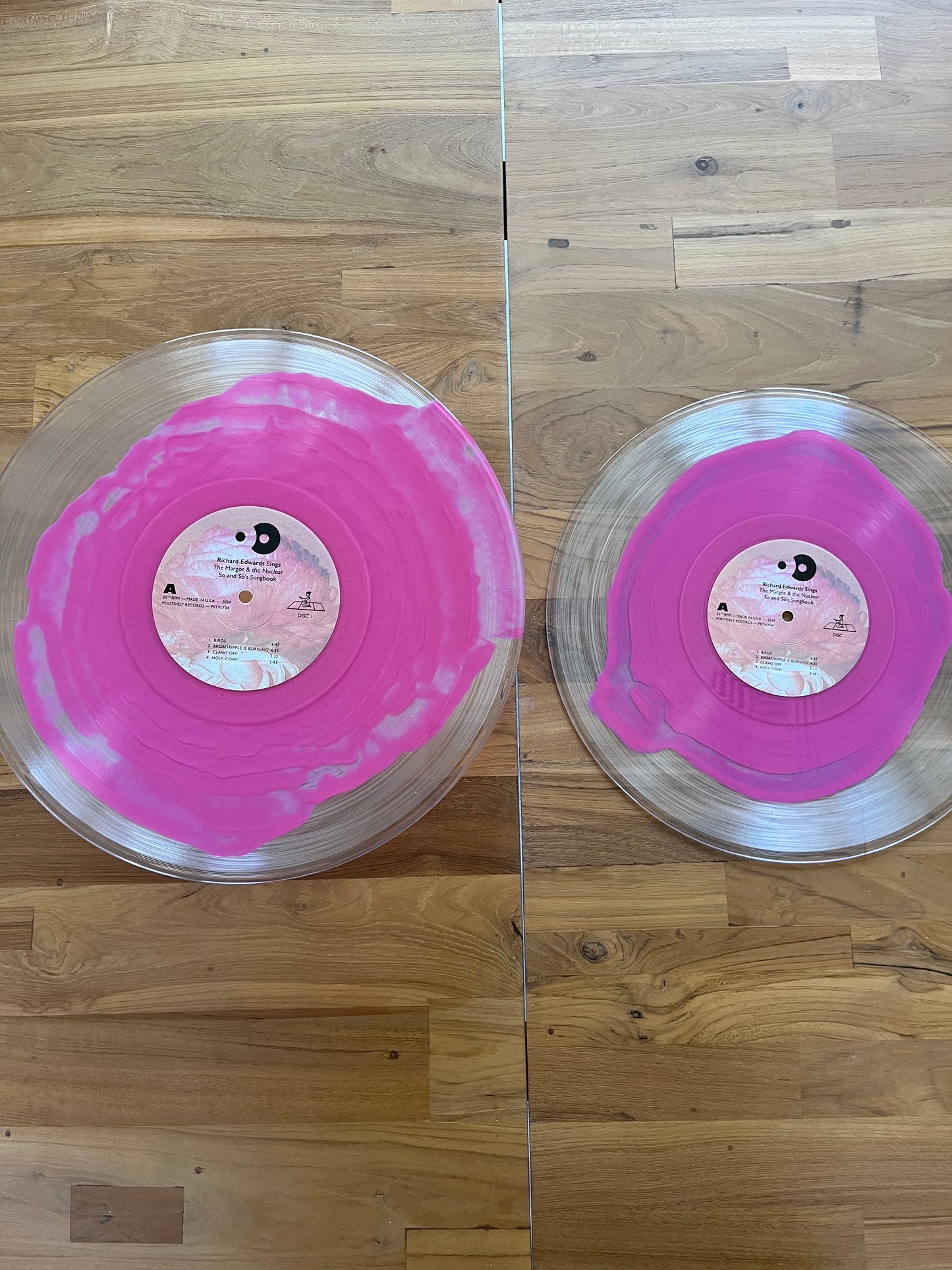 Hand Poured Color-In-Color Vinyl